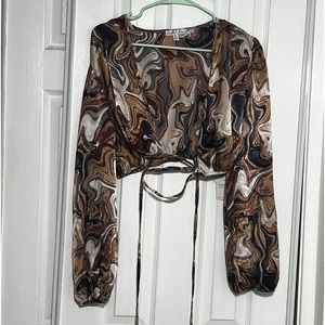 Brand new multi colored crop